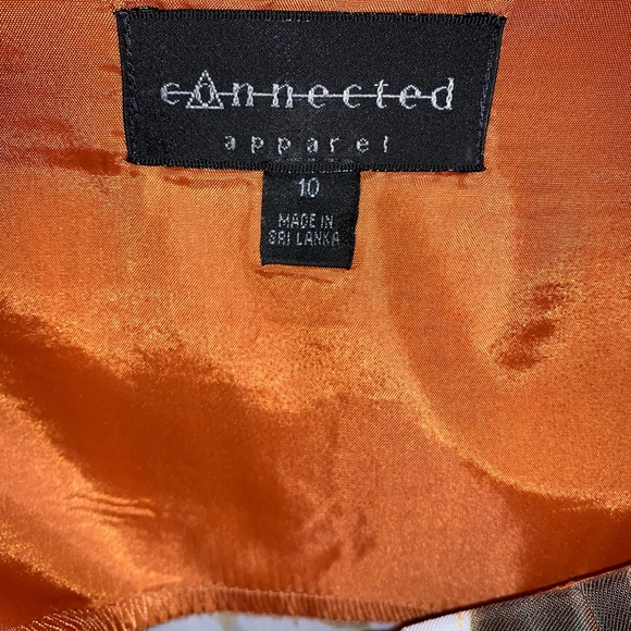 Connectwd Apparel Leaf patterned Cocktail dress with pockets - Picture 4 of 4